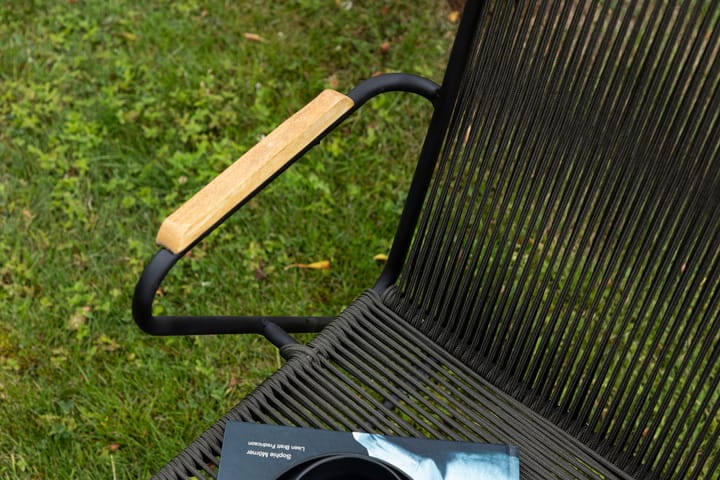 Käsinojallinen tuoli Bois Musta - Venture Home - Karmituoli ulos - Parveketuoli & taittotuoli ulos - Ulkotilan ruokatuoli