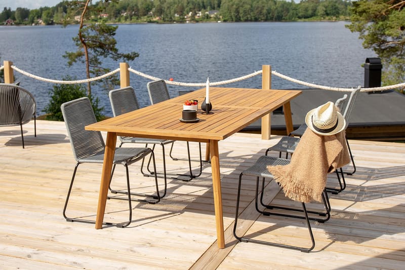 Ruokatuoli Lindos - Harmaa - Puutarhakalusteet - Puutarhatuoli - Karmituoli ulos