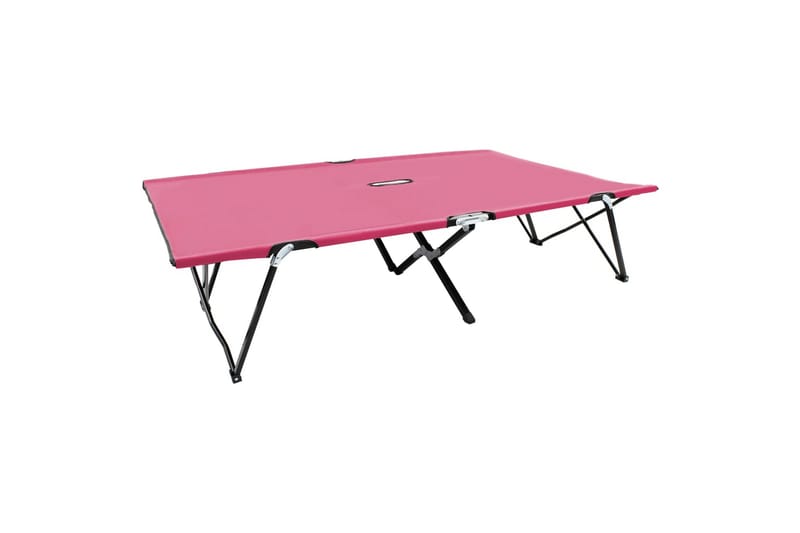 Kahden hengen kokoontaitettava aurinkotuoli pinkki teräs - Pinkki - Puutarhakalusteet - Puutarhatuoli - Aurinkotuoli