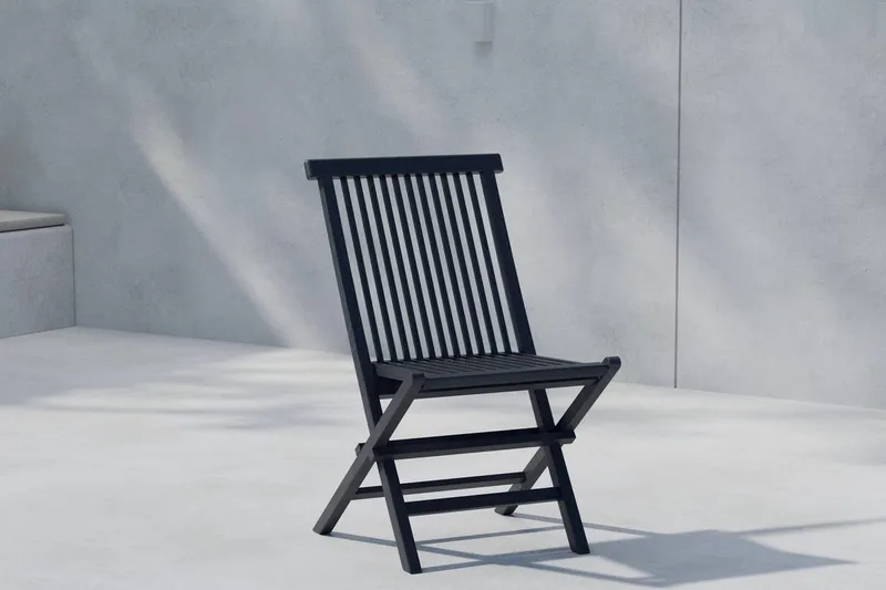 Kenya ruokatuoli ulkokäyttöön, Musta