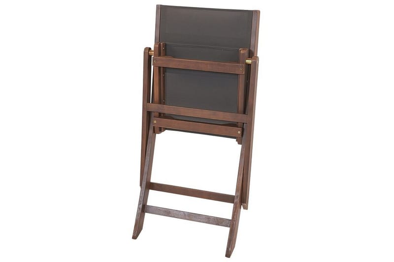 Kettelle Taittotuoli Ulkokäyttöön 57x50x90 cm - Tummanruskea/Harmaa - Puutarhakalusteet - Puutarhatuoli - Parveketuoli & taittotuoli ulos