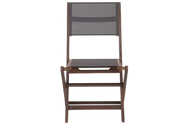 Kettelle Taittotuoli Ulkokäyttöön 57x50x90 cm - Tummanruskea/Harmaa - Puutarhakalusteet - Puutarhatuoli - Parveketuoli & taittotuoli ulos
