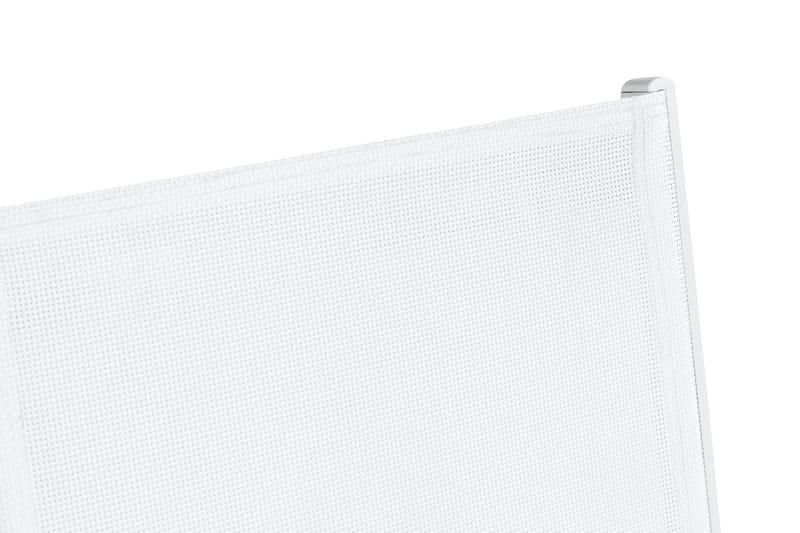 Las Vegas Pinottava Tuoli Ulkokäyttöön - Valkoinen/Tiikki - Puutarhakalusteet - Puutarhatuoli - Karmituoli ulos