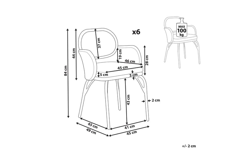 Leamington Käsinojatuoli - Luonnollinen/Beige/Harmaa/Musta - Puutarhakalusteet - Puutarhatuoli - Karmituoli ulos