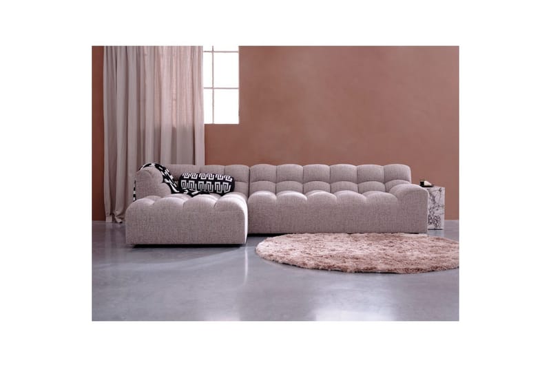 Lepotuoli Allure - Kudottu ruskea melange, Vasen - Huonekalut - Sohva - Kulmasohva