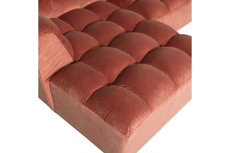 Lepotuoli Allure - Pesty samettinen vaaleanpunainen, Vasen - Huonekalut - Sohva - Kulmasohva