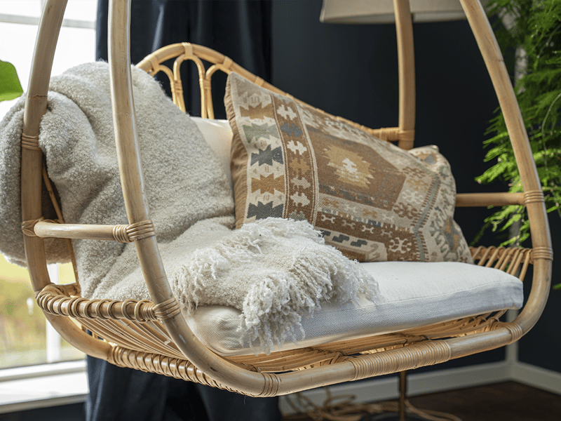 Lepotuoli Hillerstorp Alva - Luonnonvärinen - Puutarhakalusteet - Puutarhatuoli - Riipputuoli