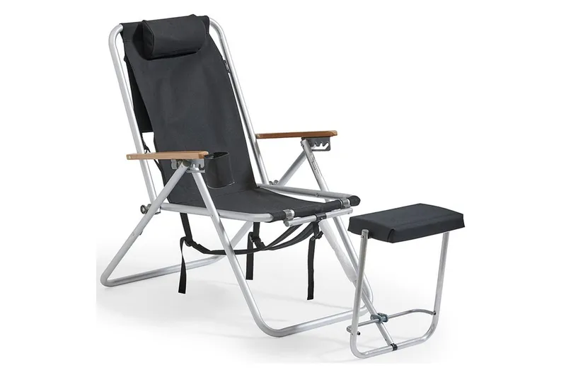 lepotuoli ja retkituoli Fritab Ulkoilutuoli Fritab ROXY senior Musta - Puutarhakalusteet - Puutarhatuoli - Retkituoli & rantatuoli