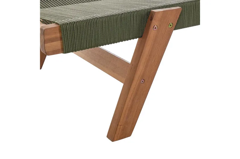 Lepotuoli Prossedi Vihreä/vaalea puu - Vihreä/vaalea puu - Puutarhakalusteet - Puutarhatuoli - Aurinkosänky & aurinkovaunu