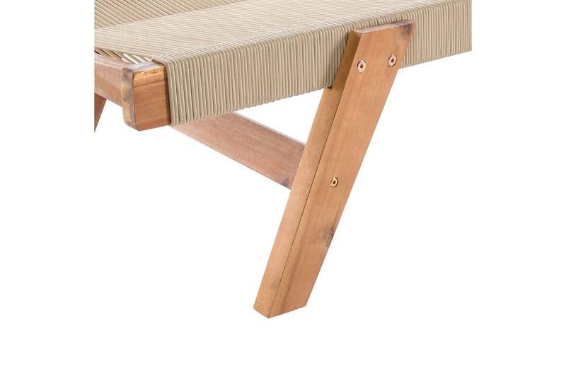 Lepotuoli Prossedi Beige/vaalea puu - Beige/vaalea puu - Puutarhakalusteet - Puutarhatuoli - Aurinkosänky & aurinkovaunu