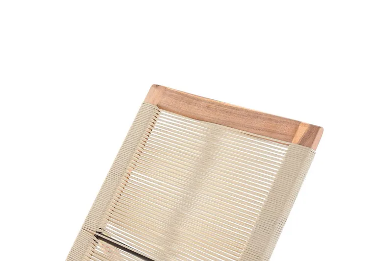 Lepotuoli Prossedi Beige/vaalea puu - Beige/vaalea puu - Puutarhakalusteet - Puutarhatuoli - Aurinkosänky & aurinkovaunu