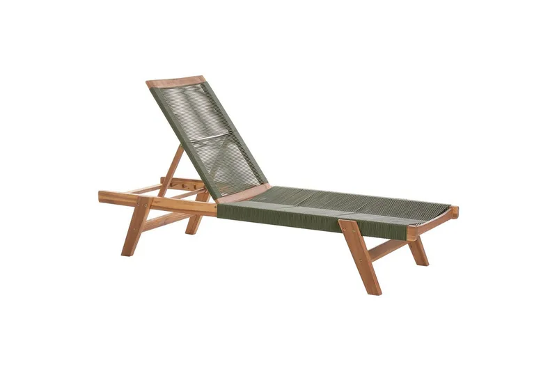 Lepotuoli Prossedi Vihreä/vaalea puu, Vihreä/vaalea puu