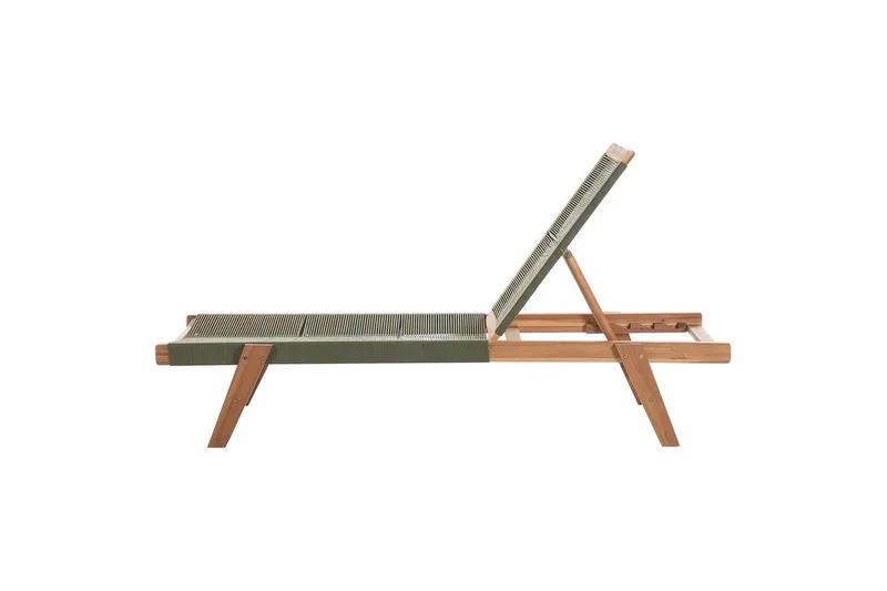 Lepotuoli Prossedi Vihreä/vaalea puu - Vihreä/vaalea puu - Puutarhakalusteet - Puutarhatuoli - Aurinkosänky & aurinkovaunu
