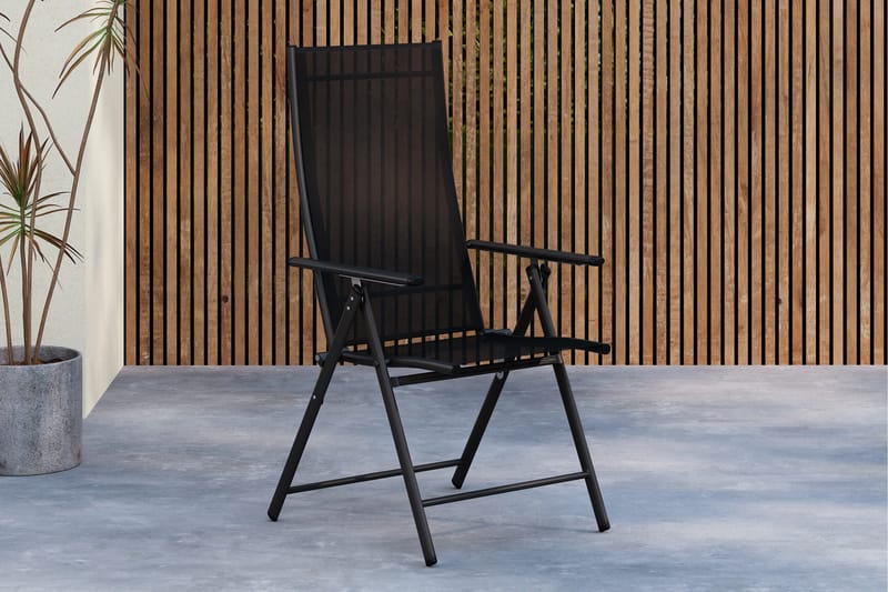 Levanzo Käsinojallinen tuoli Ulkokäyttöön - Musta - Puutarhakalusteet - Puutarhatuoli - Karmituoli ulos