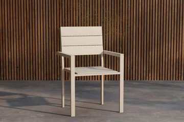 Levels ruokatuoli ulkokäyttöön - Beige - Puutarhakalusteet - Puutarhatuoli - Karmituoli ulos