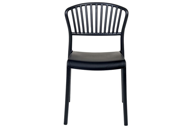 Leverano Ruokatuoli Ulkokäyttöön - Musta - Puutarhakalusteet - Puutarhatuoli - Karmituoli ulos