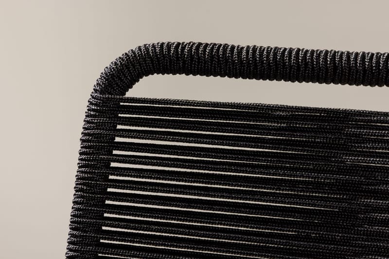 Lindos ruokatuoli ulkokäyttöön - Musta - Puutarhakalusteet - Puutarhatuoli - Karmituoli ulos