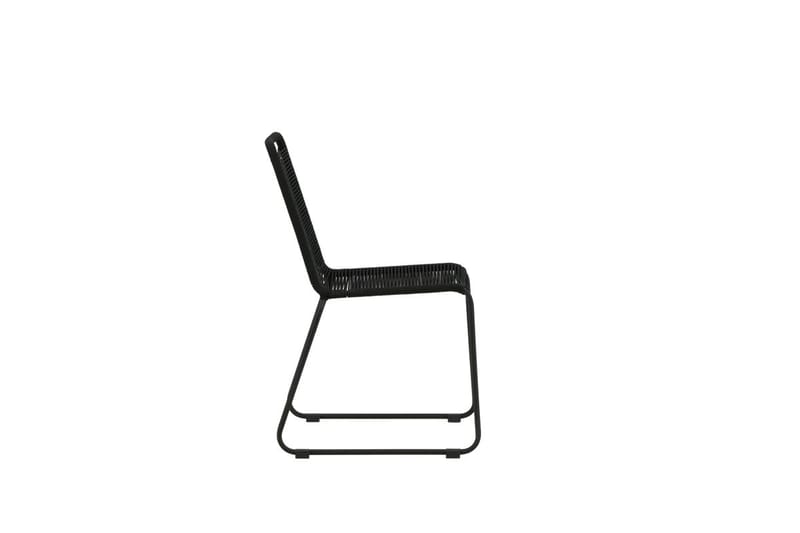 Lindos ruokatuoli ulkokäyttöön - Musta - Puutarhakalusteet - Puutarhatuoli - Karmituoli ulos
