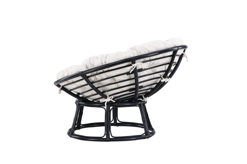 Lounge-tuoli Bonnie Musta/Valkoinen - Puutarhakalusteet - Puutarhatuoli - Ulkotilan nojatuolit