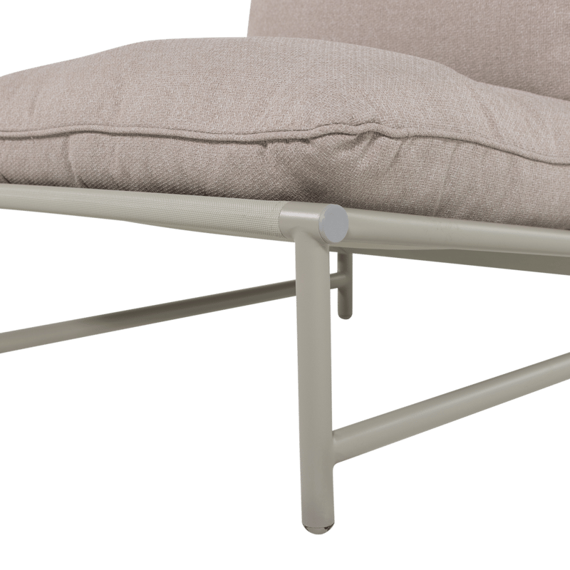 Lounge-tuoli Elvo 82 cm ulkokäyttöön - Hiekka - Puutarhakalusteet - Puutarhatuoli - Ulkotilan nojatuolit