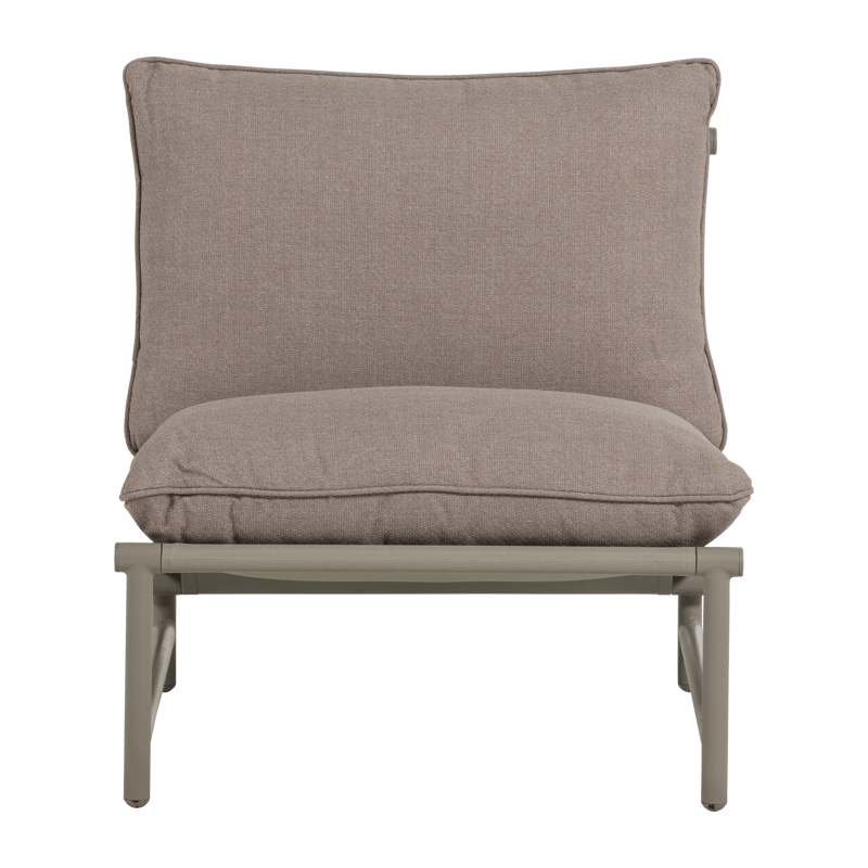 Lounge-tuoli Elvo 82 cm ulkokäyttöön - Hiekka - Puutarhakalusteet - Puutarhatuoli - Ulkotilan nojatuolit