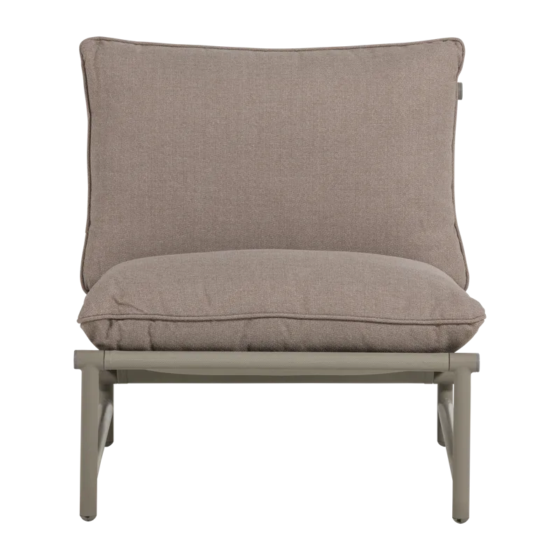 Lounge-tuoli Elvo 82 cm ulkokäyttöön - Hiekka - Puutarhakalusteet - Puutarhatuoli - Ulkotilan nojatuolit