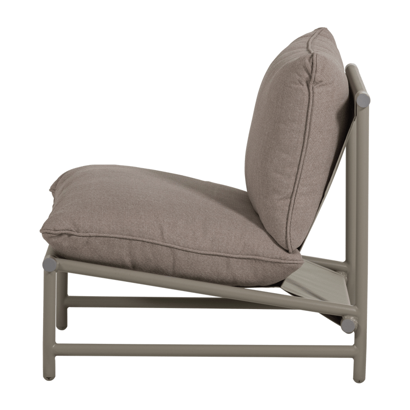 Lounge-tuoli Elvo 82 cm ulkokäyttöön - Hiekka - Puutarhakalusteet - Puutarhatuoli - Ulkotilan nojatuolit