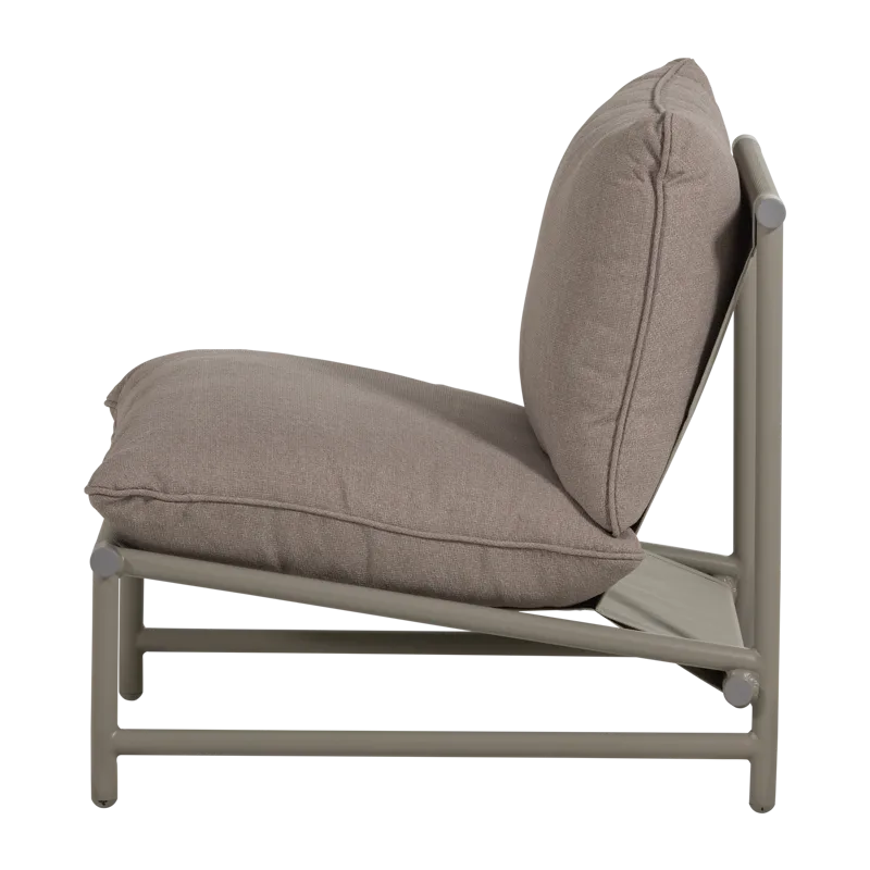 Lounge-tuoli Elvo 82 cm ulkokäyttöön - Hiekka - Puutarhakalusteet - Puutarhatuoli - Ulkotilan nojatuolit