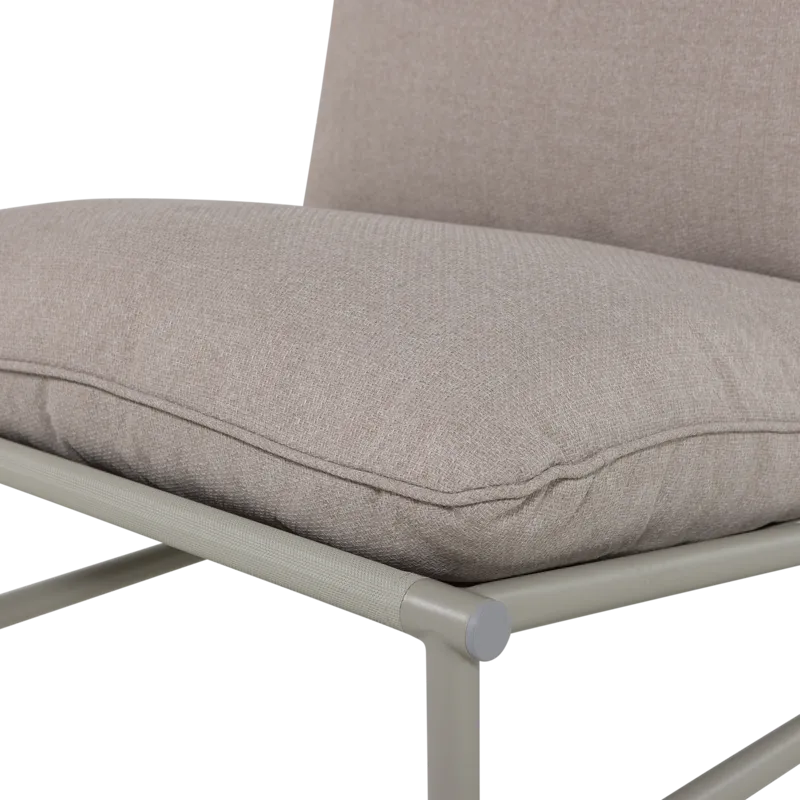 Lounge-tuoli Elvo 82 cm ulkokäyttöön - Hiekka - Puutarhakalusteet - Puutarhatuoli - Ulkotilan nojatuolit