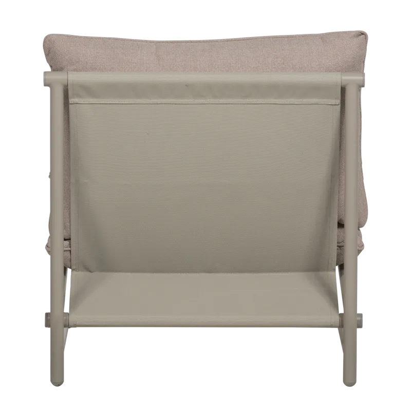 Lounge-tuoli Elvo 82 cm ulkokäyttöön - Hiekka - Puutarhakalusteet - Puutarhatuoli - Ulkotilan nojatuolit