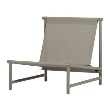 Lounge-tuoli Elvo 82 cm ulkokäyttöön - Hiekka/Valkoinen - Puutarhakalusteet - Puutarhatuoli - Ulkotilan nojatuolit