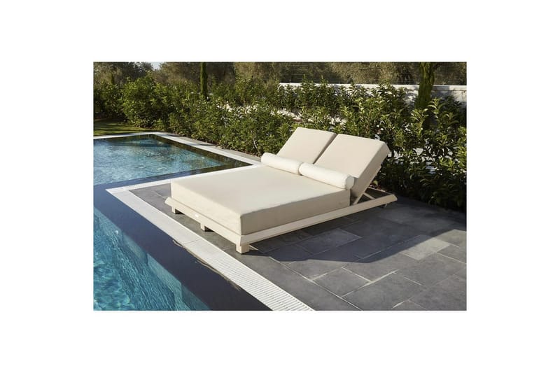 Malkiat aurinkotuoli 150x212 cm - Beige - Puutarhakalusteet - Puutarhatuoli - Aurinkotuoli
