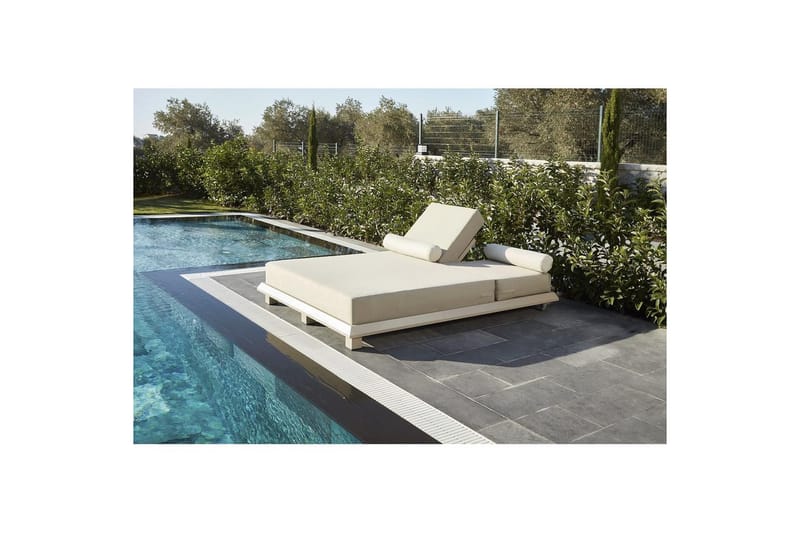 Malkiat aurinkotuoli 150x212 cm - Beige - Puutarhakalusteet - Puutarhatuoli - Aurinkotuoli