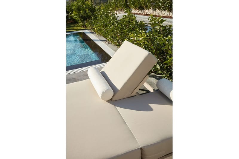 Malkiat aurinkotuoli 150x212 cm - Beige - Puutarhakalusteet - Puutarhatuoli - Aurinkotuoli