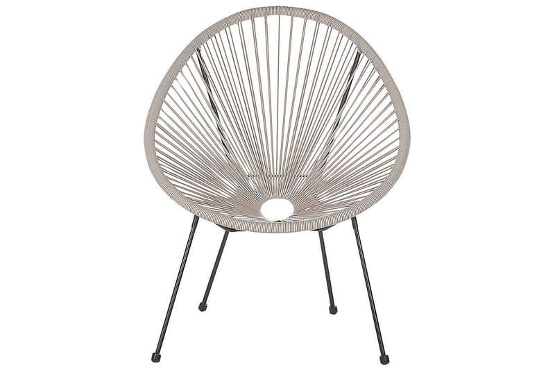 Maniwaki Ulkotuoli - Harmaa/Musta - Puutarhakalusteet - Puutarhatuoli - Ulkotilan nojatuolit