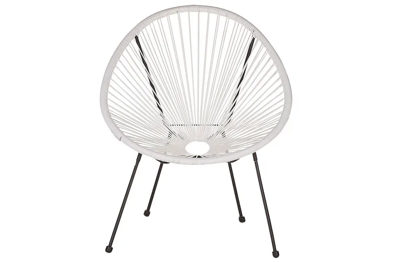 Maniwaki Ulkotuoli - Valkoinen Musta - Puutarhakalusteet - Puutarhatuoli - Ulkotilan nojatuolit