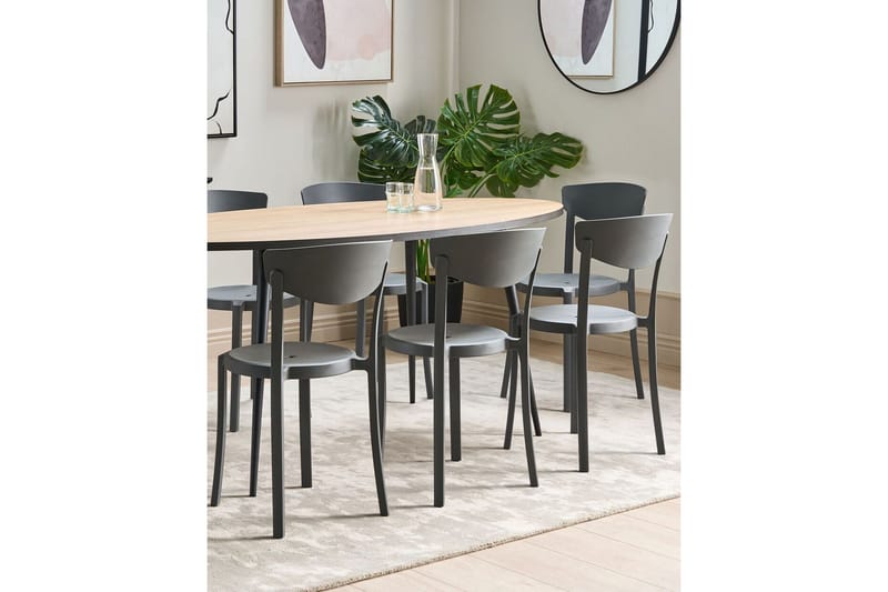 Maple Creek Ruokatuoli Ulkokäyttöön - Tummanharmaa - Puutarhakalusteet - Puutarhatuoli - Karmituoli ulos