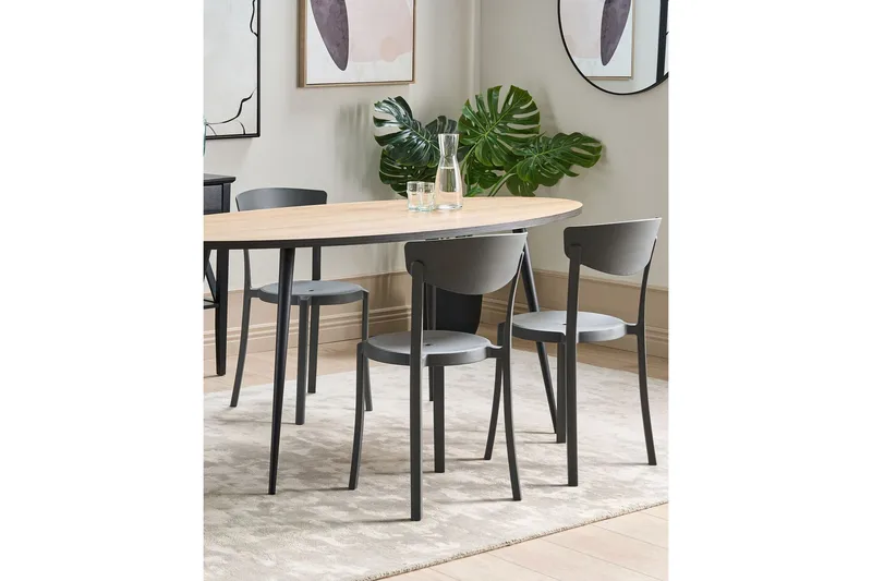 Maple Creek Ruokatuoli Ulkokäyttöön - Tummanharmaa - Puutarhakalusteet - Puutarhatuoli - Karmituoli ulos