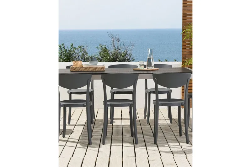 Maple Creek Ruokatuoli Ulkokäyttöön - Tummanharmaa - Puutarhakalusteet - Puutarhatuoli - Karmituoli ulos