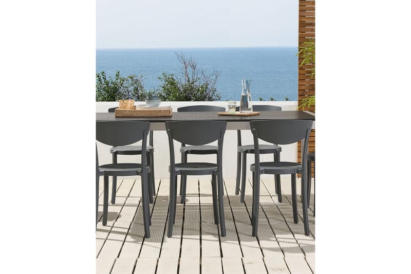 Maple Creek Ruokatuoli Ulkokäyttöön - Tummanharmaa - Puutarhakalusteet - Puutarhatuoli - Karmituoli ulos