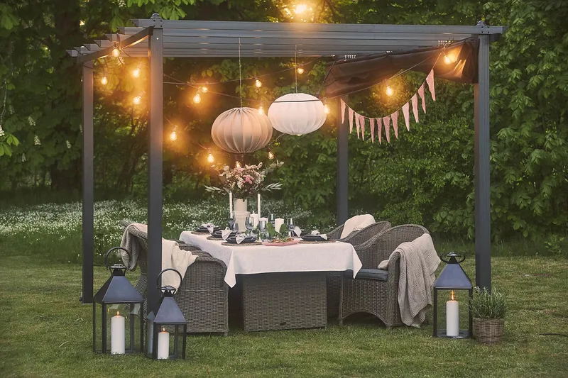 Marcus Light -nojatuoli tyynyllä - Harmaa - Puutarhakalusteet - Puutarhatuoli - Ulkotilan nojatuolit