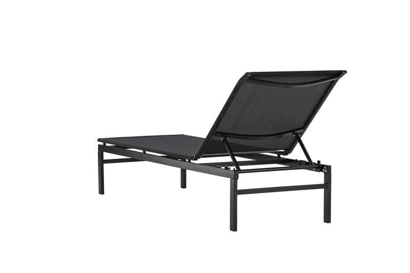 Massimo Aurinkotuoli - Musta - Puutarhakalusteet - Puutarhatuoli - Aurinkosänky & aurinkovaunu