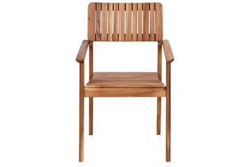 Matstol Beliani Agello set om 2 Light wood - Puutarhakalusteet - Puutarhatuoli - Karmituoli ulos