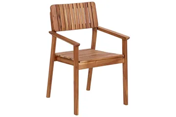 Matstol Beliani Agello set om 2 Light wood - Puutarhakalusteet - Puutarhatuoli - Karmituoli ulos