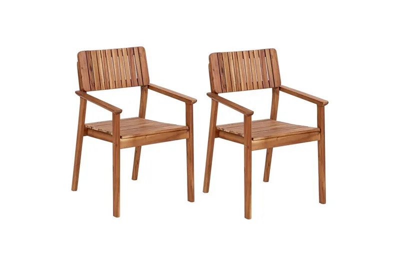 Matstol Beliani Agello set om 2 Light wood, undefined