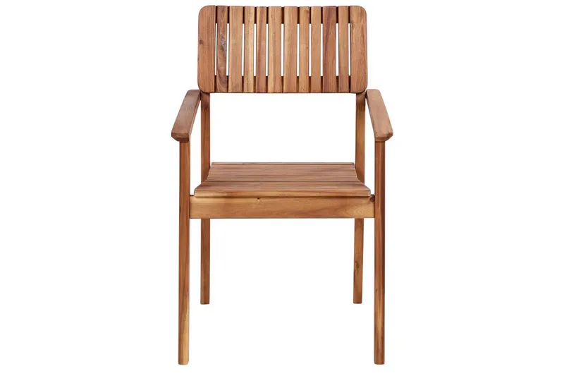 Matstol Beliani Agello set om 4 Light wood - Puutarhakalusteet - Puutarhatuoli - Karmituoli ulos