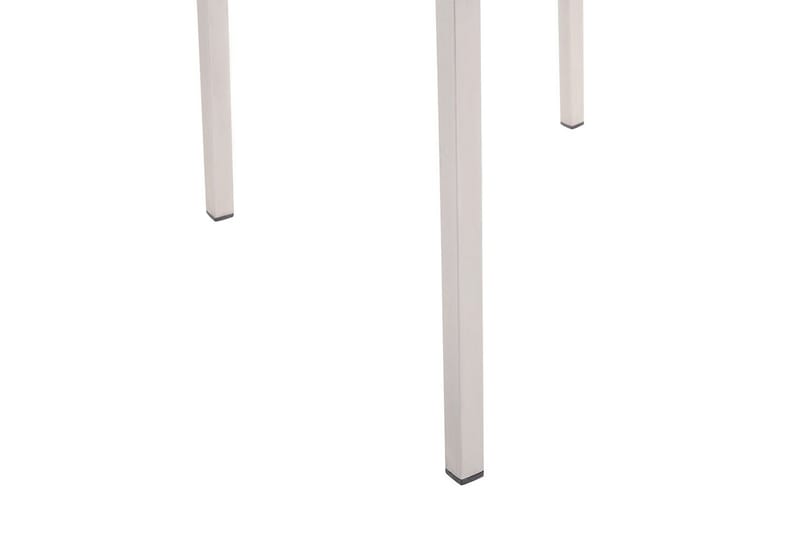 Matstol Beliani Grosseto set om 6 Sandbeige/silver/ljust trä Black||Silver - Puutarhakalusteet - Puutarhatuoli - Karmituoli ulos