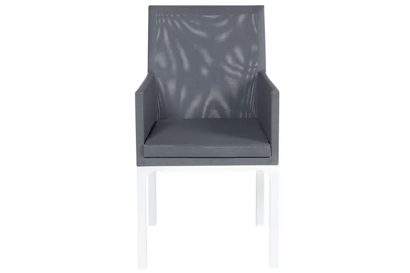 Monteroni Käsinojatuoli - Harmaa/Valkoinen - Puutarhakalusteet - Puutarhatuoli - Karmituoli ulos