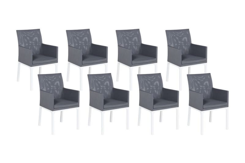 Monteroni Käsinojatuoli - Harmaa/Valkoinen - Puutarhakalusteet - Puutarhatuoli - Karmituoli ulos