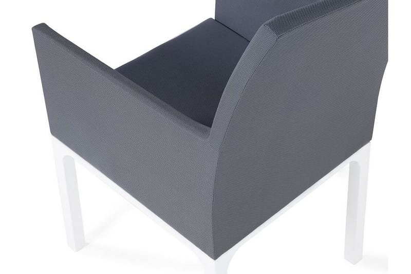 Monteroni Käsinojatuoli - Harmaa/Valkoinen - Puutarhakalusteet - Puutarhatuoli - Karmituoli ulos